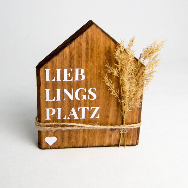 Holzhäuschen "Lieblingsplatz"