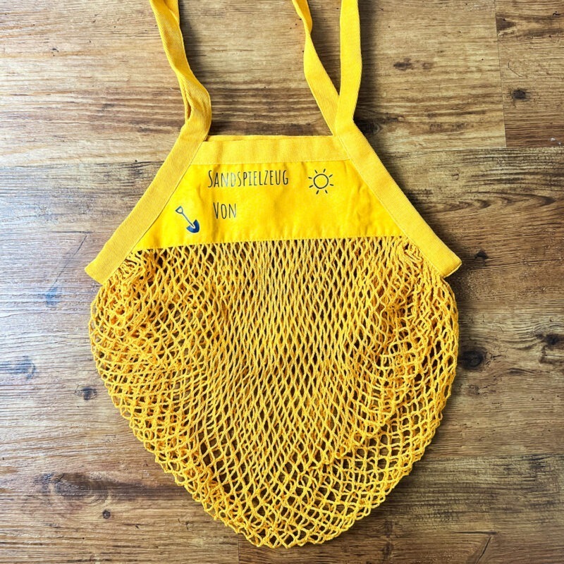 Personalisierte Sandspielzeug-Tasche